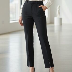 Y2K EXPRESS Black Stretch Pants / Trousers - Short - Size 5/6